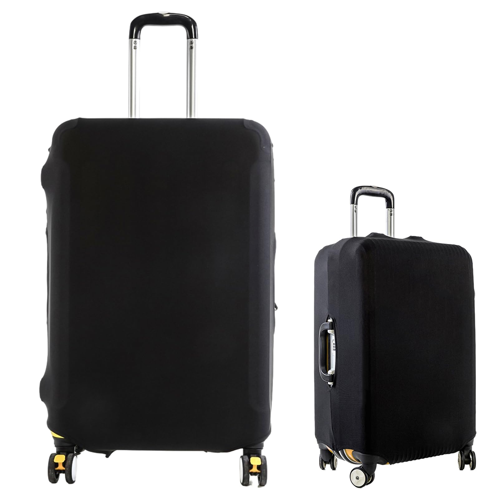 Hanunalir Black Suitcase Cover Luggage, Elastic Luggage Cover, Suitcase Protector Baggage Cover, Luggage Protective Cover, Suitcase Cover Protectors, Dustproof Trolley Baggage Protector, For Wheeled (M: 22-24 Zoll)