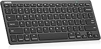 Arteck Ultra-Slim Bluetooth Keyboard for iPad 10.2, Air, Pro, Mini, iPhone - iOS/Android/Windows Compatible, Black