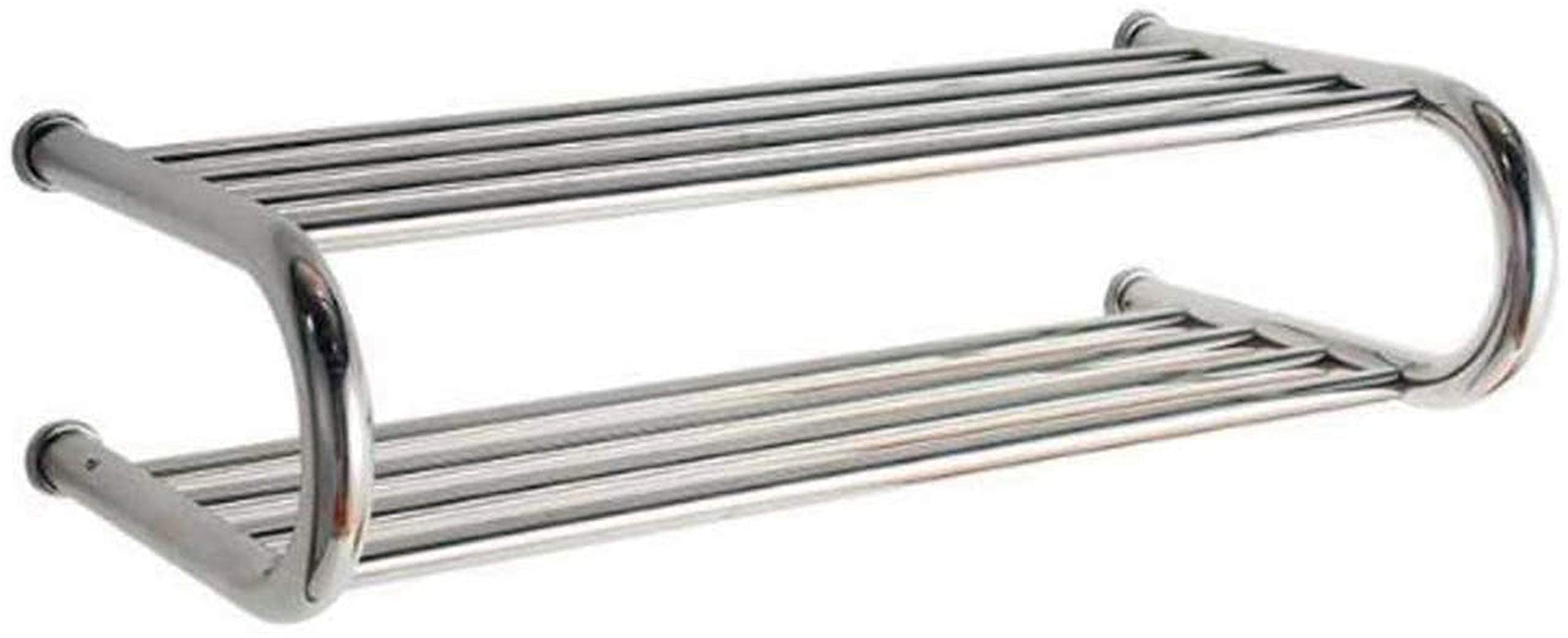 Electric Heated Towel Rack - Wall-Mounted Hardwired Towel Warmer for Luxurious, Cozy Towels - 23.4" x 11.2" Space-Saving Heated Towel Rail for Bathrooms
