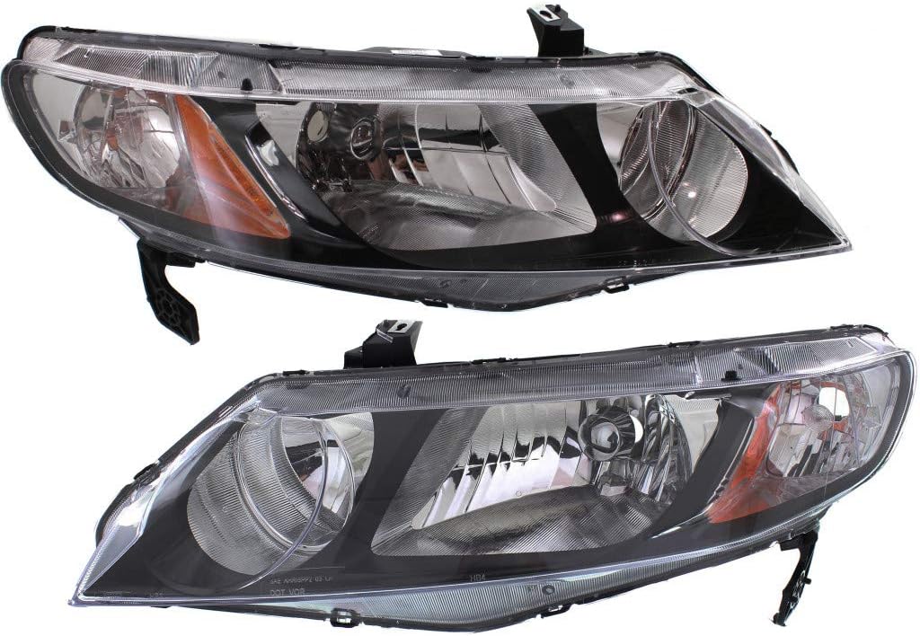 For Honda Civic Headlight Assembly 2006 07 08 09 10 2011 Driver Side Hybrid HO2502127 | 33151-SNC-A01