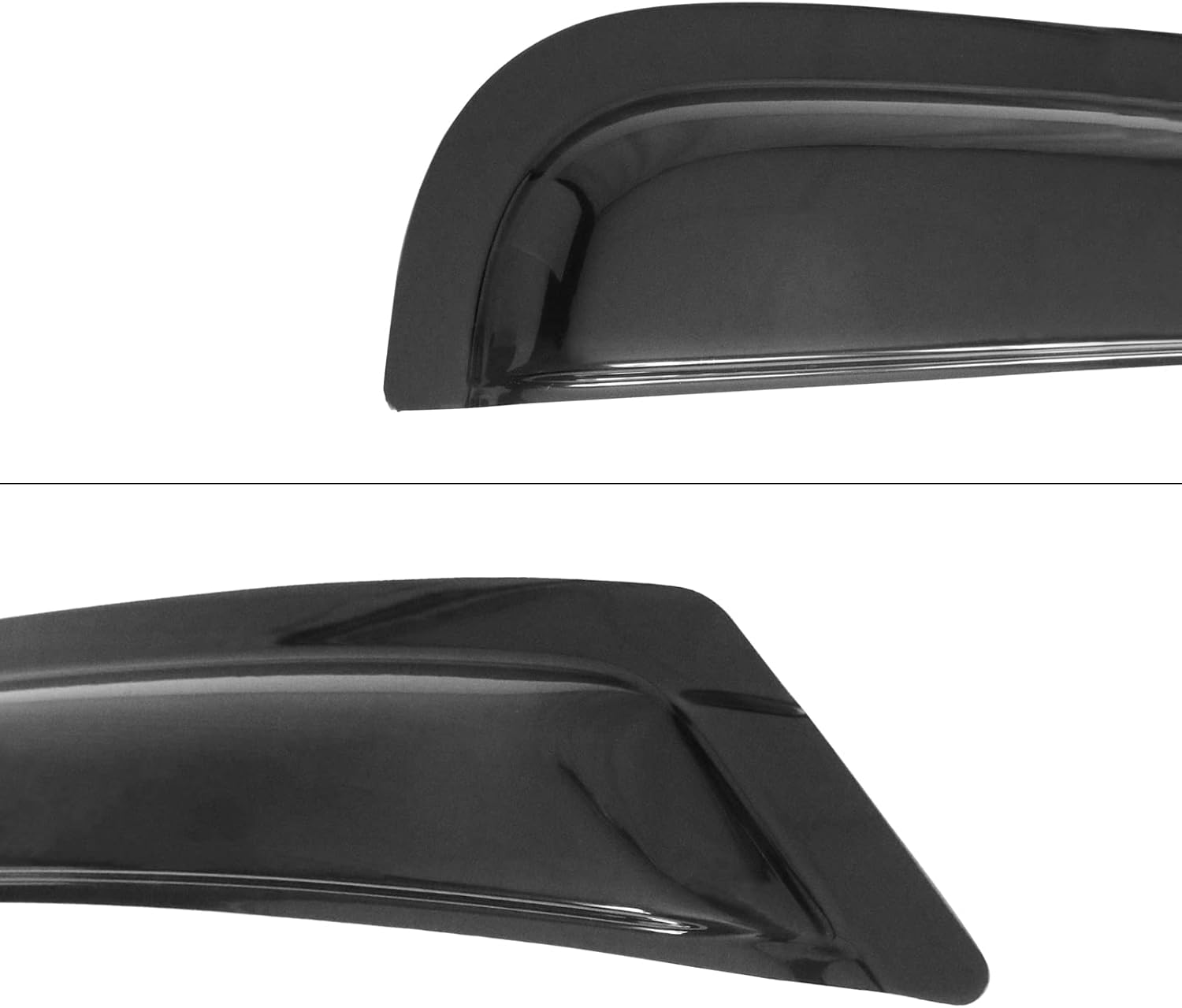 Window Visor Compatible with 2005-2016 Nissan Xterra, Acrylic Unpainted Black Sun Rain Shade Guard Wind Vent Air Deflector by IKON MOTORSPORTS, 2006 2007 2008 2009 2010 2011 2012 2013 2014 2015