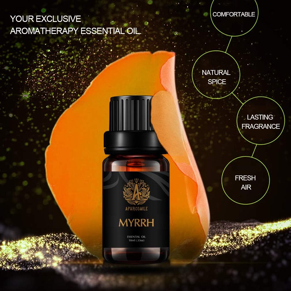 Aromatherapy Myrrh Essential Oil, 100% Pure Myrrh Scent Essential Oil for Diffuser Humidifier, Massage - Image 4