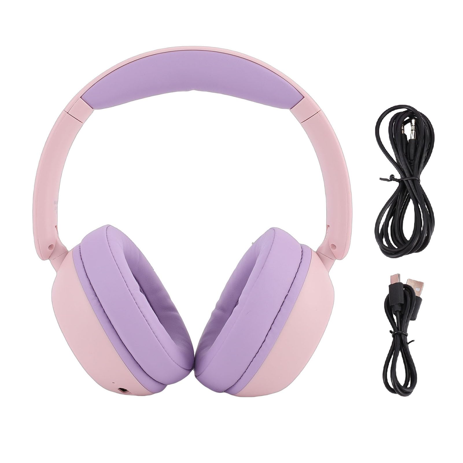 Cuffie Bluetooth per Bambini, Limite Volume 85 DB Luci LED Cuffie Bluetooth per Bambini, Wireless per con Ricarica USB C Batteria da 25 Ore per Adolescenti (PINK)