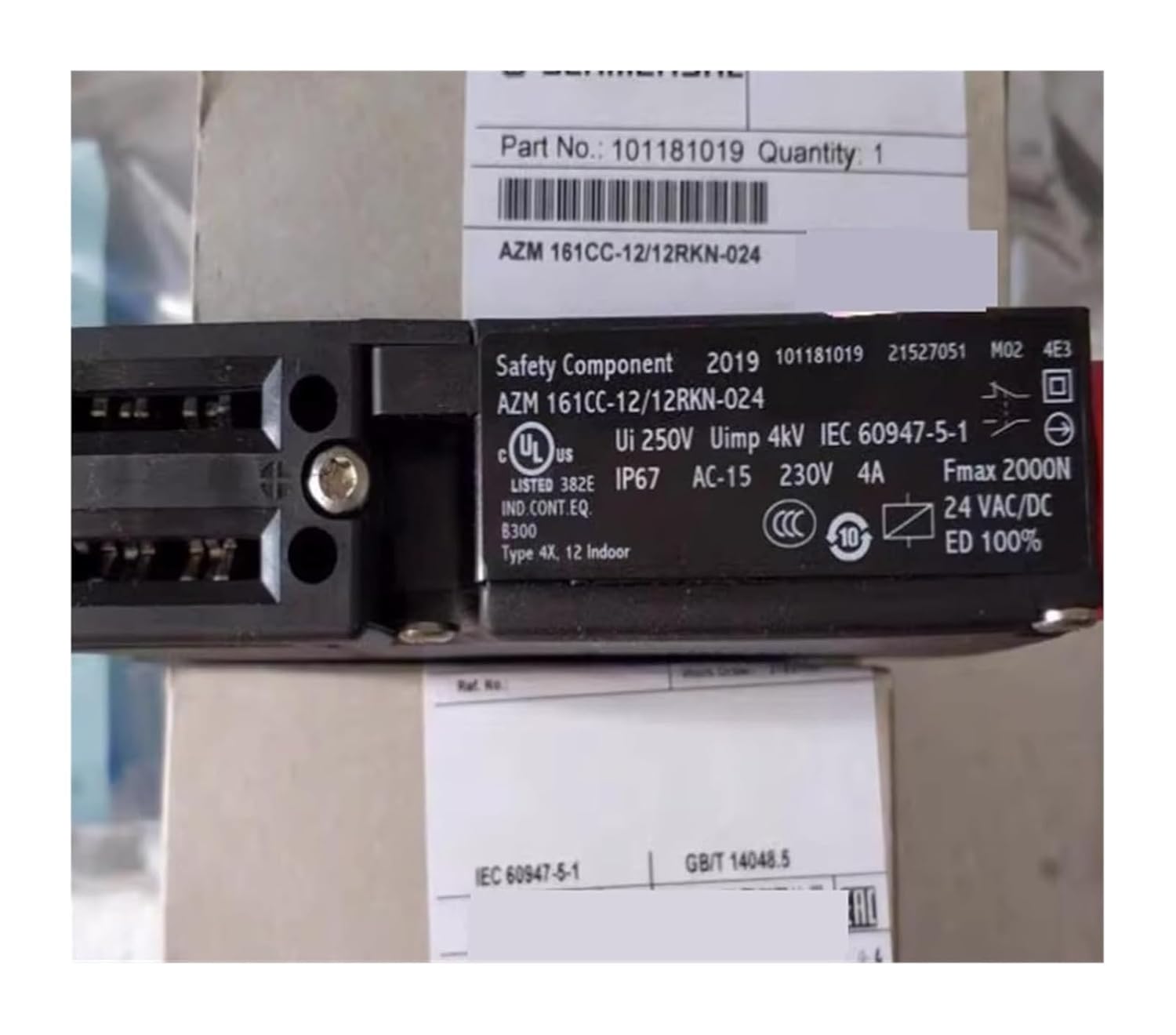 AHMMX 61CC-12/12RKN-024 Safety Door Lock Switch - High Reliability and Durability for Industrial Automation .0129