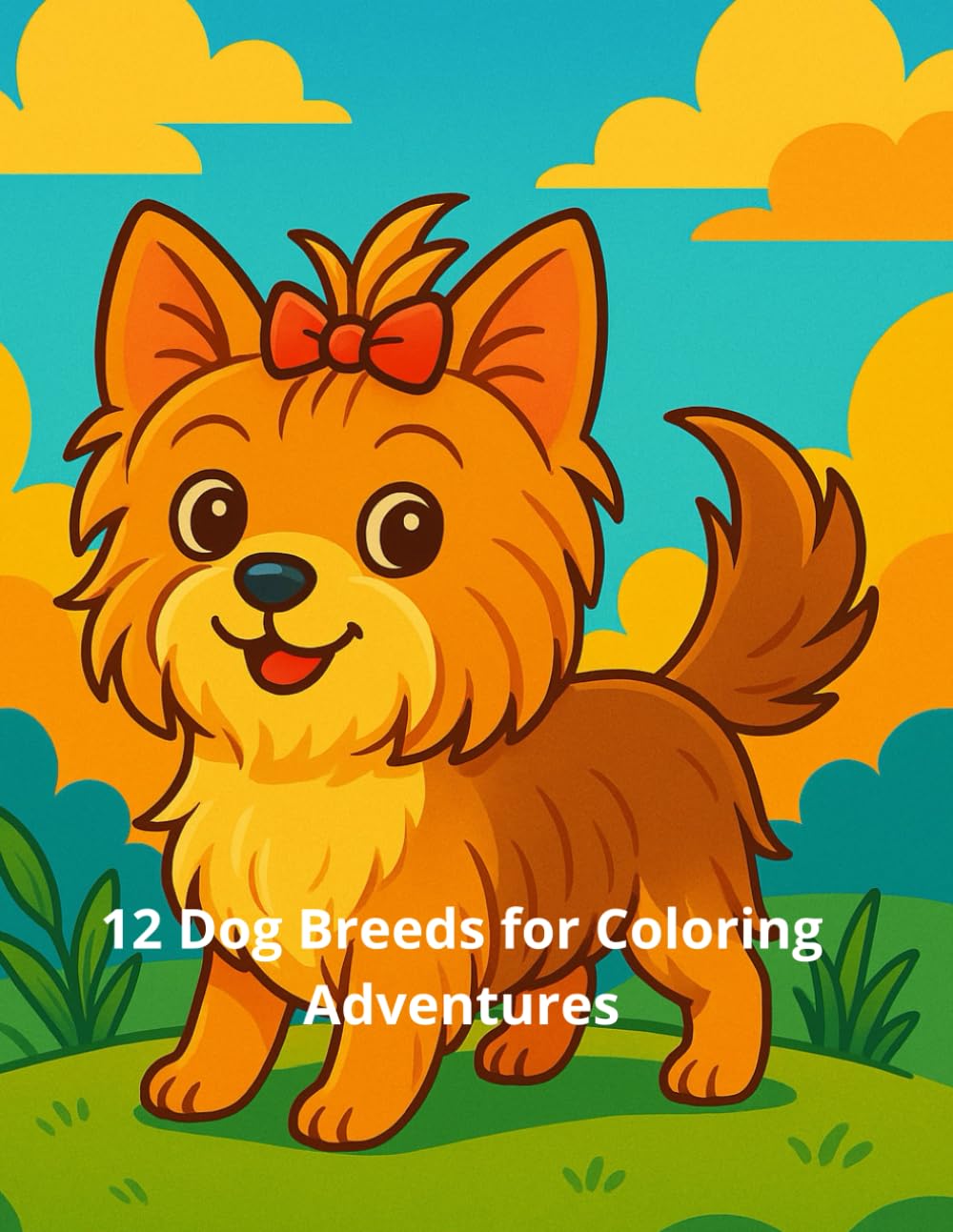 12 Dog Breeds for Coloring Adventures: Coloring Book (12 Fun Facts. Coloring Book)