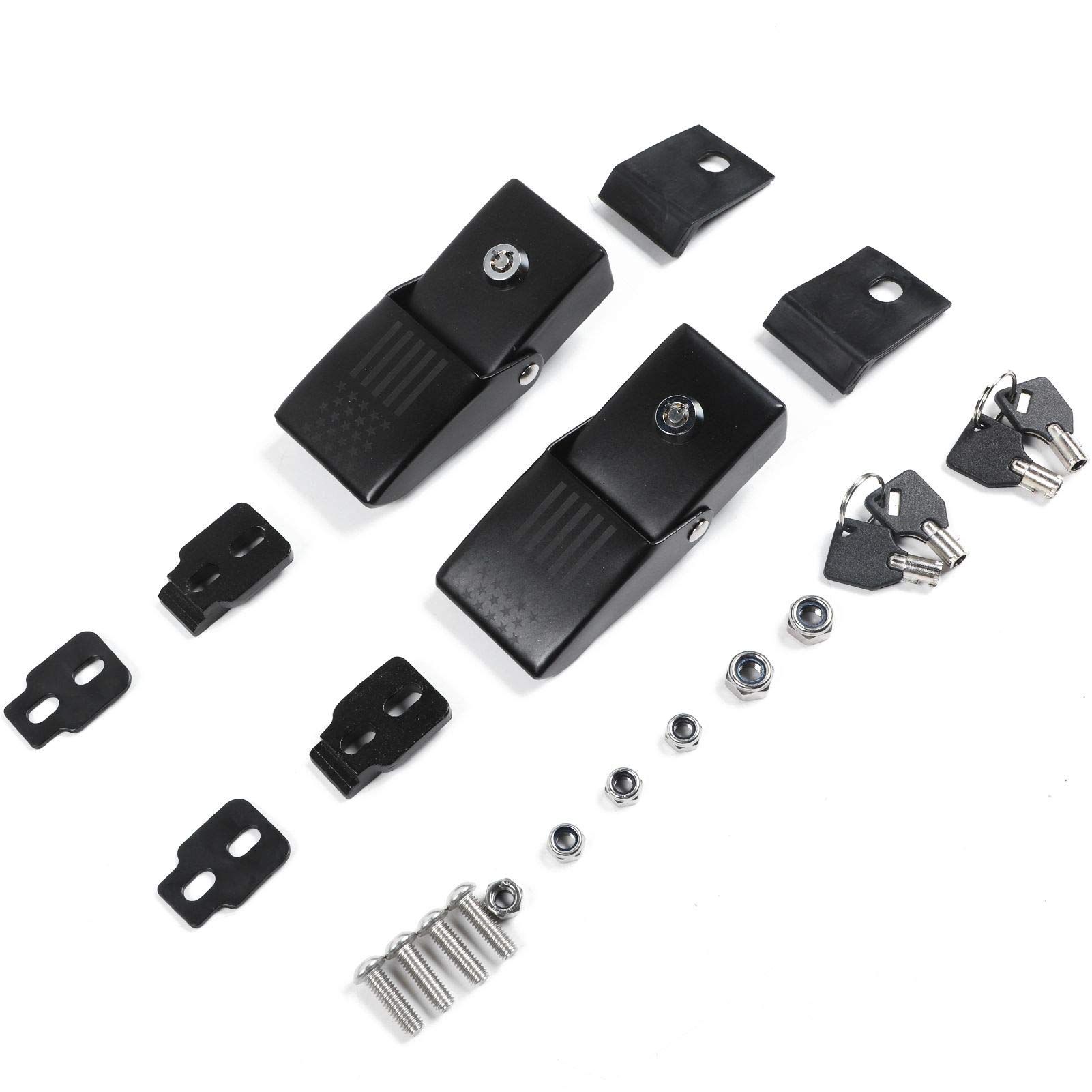 Amazon.com: SQQP Hood Latches Locking Hood Catch Kit Aluminum