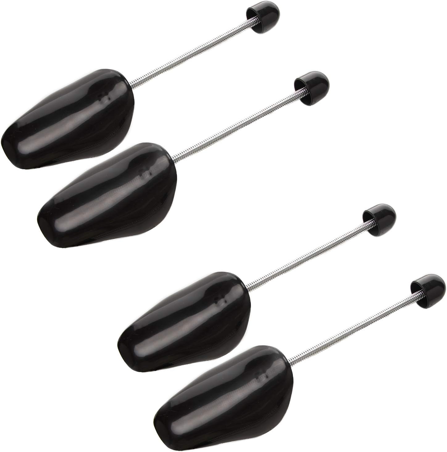 ZJHSXDR 2 Pairs Plastic Shoe Trees for Men (Black)