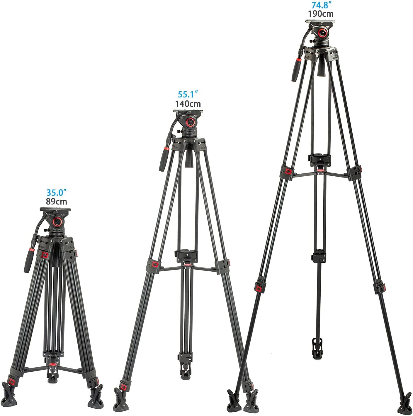 Hоt Dеаlѕ Heavy Duty Video Tripod Kit 75 inch Professional Camera Tripod with Fluid Head Adjustable Mid-Level Spreader Max Loading 17.6 LB for DSLR Camcorder and Cameras