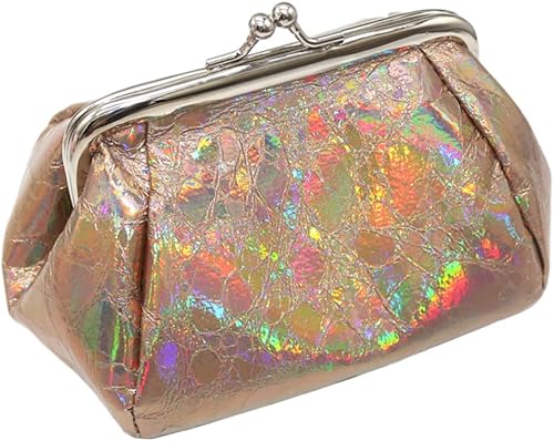 Bolsa de cierre grande para niñas con cierre de capacidad para monederos elegantes monedero cierre de capacidad para mujer beso portátil a la moda