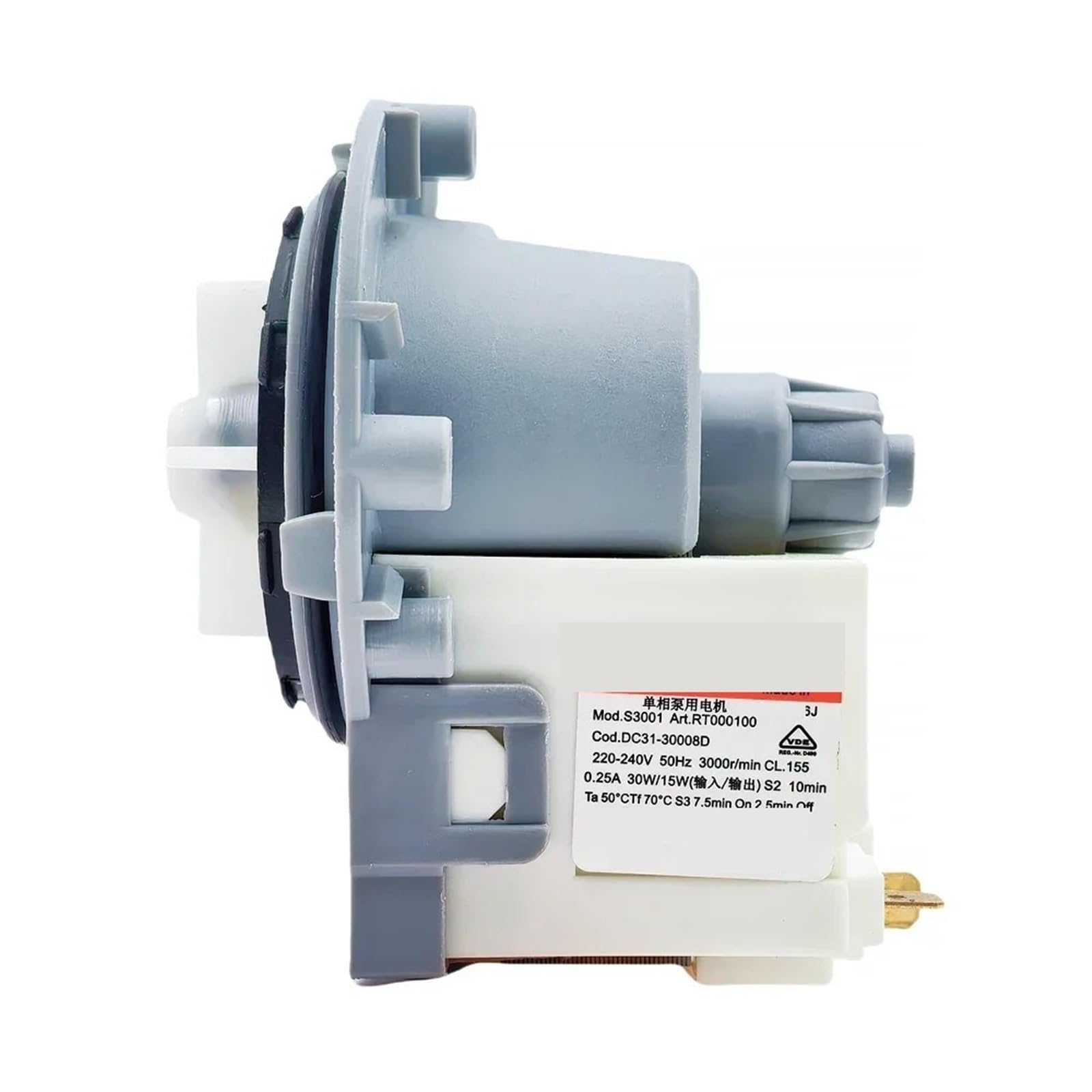 Udhbjebq One Color For Washing Machine Dc31-30008D Drain Pump Motor 220-240V 50Hz 30W/15W 3000R/Min Washer Drainage Parts