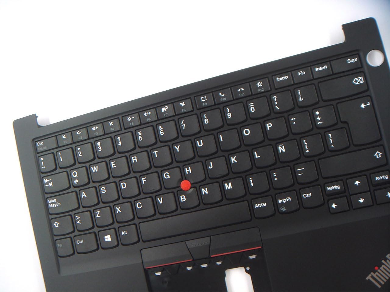 Parts for Lenovo ThinkPad E14 Gen 3 4 Palmrest Keyboard Bezel Latin Spanish Non-Backlit for Fingerprint Version 5M11C47377