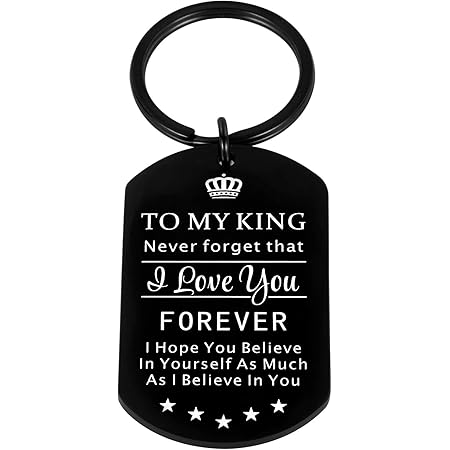 Amazon Com Anniversary Gifts For Him Men Husband To My Man Keychain I Love You Gifts For Hubby Boyfriend Birthday Valentine S Day Fiance Groom Wedding Couple Gifts Key Chain From Girlfriend Wife