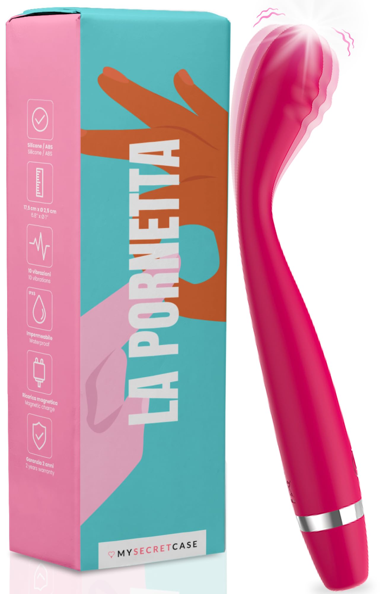 MySecretCase femmes vibromasseur point g - vibro godes, god pour femme, vibrateur realiste, vibreur électrique, couple stimulateur, adulte godemiché, silencieux, sextoyse classique, femmes godemichets