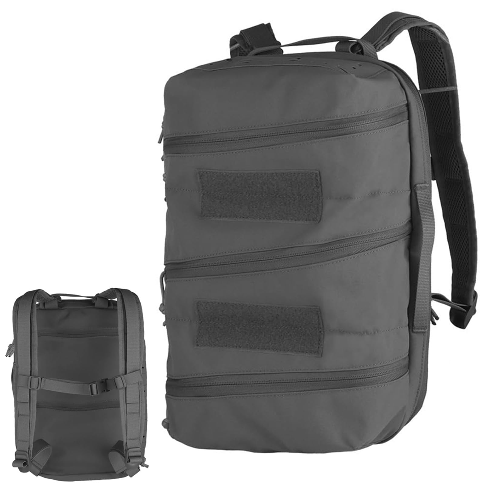 Zaino Tattico Di Pronto Soccorso Grande E Leggero - Organizzatore Medico Resistente E Antistrappo Con Pannello Posteriore Multiuso Per Caccia, Pesca, Campeggio E Moto