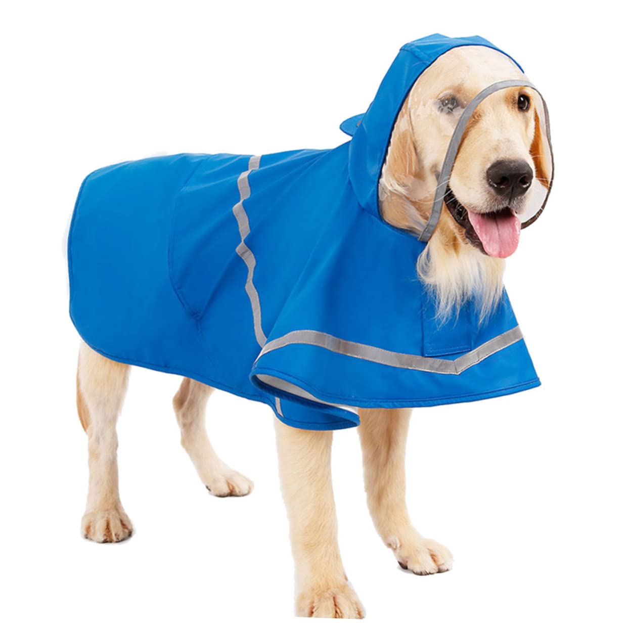 Manteau de pluie réfléchi pour chien bleu XS imperméable protection animaux