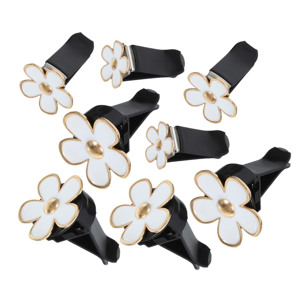 GLEAVI 4 Set Di Accessori Per Bocchette Di Ventilazione Per Auto Per Donne Clip Per Auto A Forma Di Fiore 8 Pezzi * 4