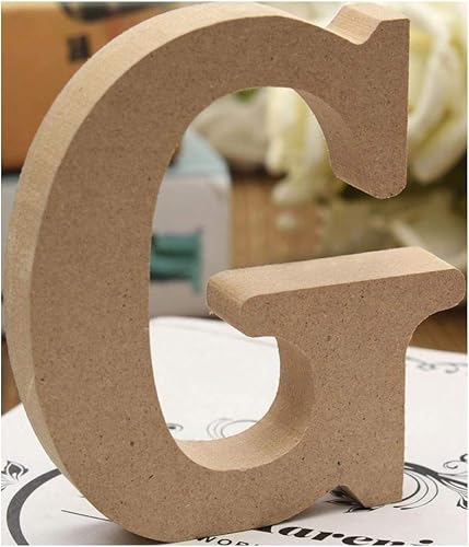 Letras de madera de la A a la Z independientes para colgar del alfabeto decorativo, regalo de boda, estantería de oficina en casa, decoración de