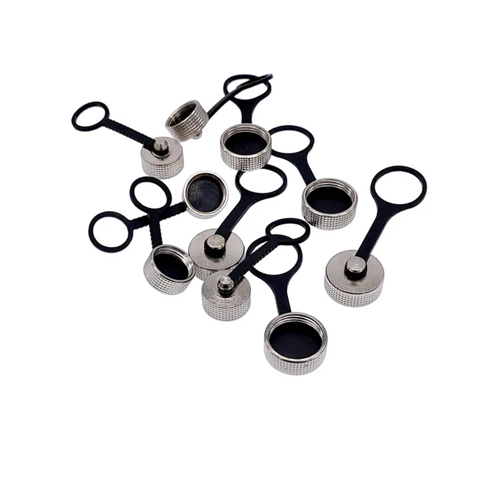 Conector circular GX16 con tapa de metal protectora de rosca 8