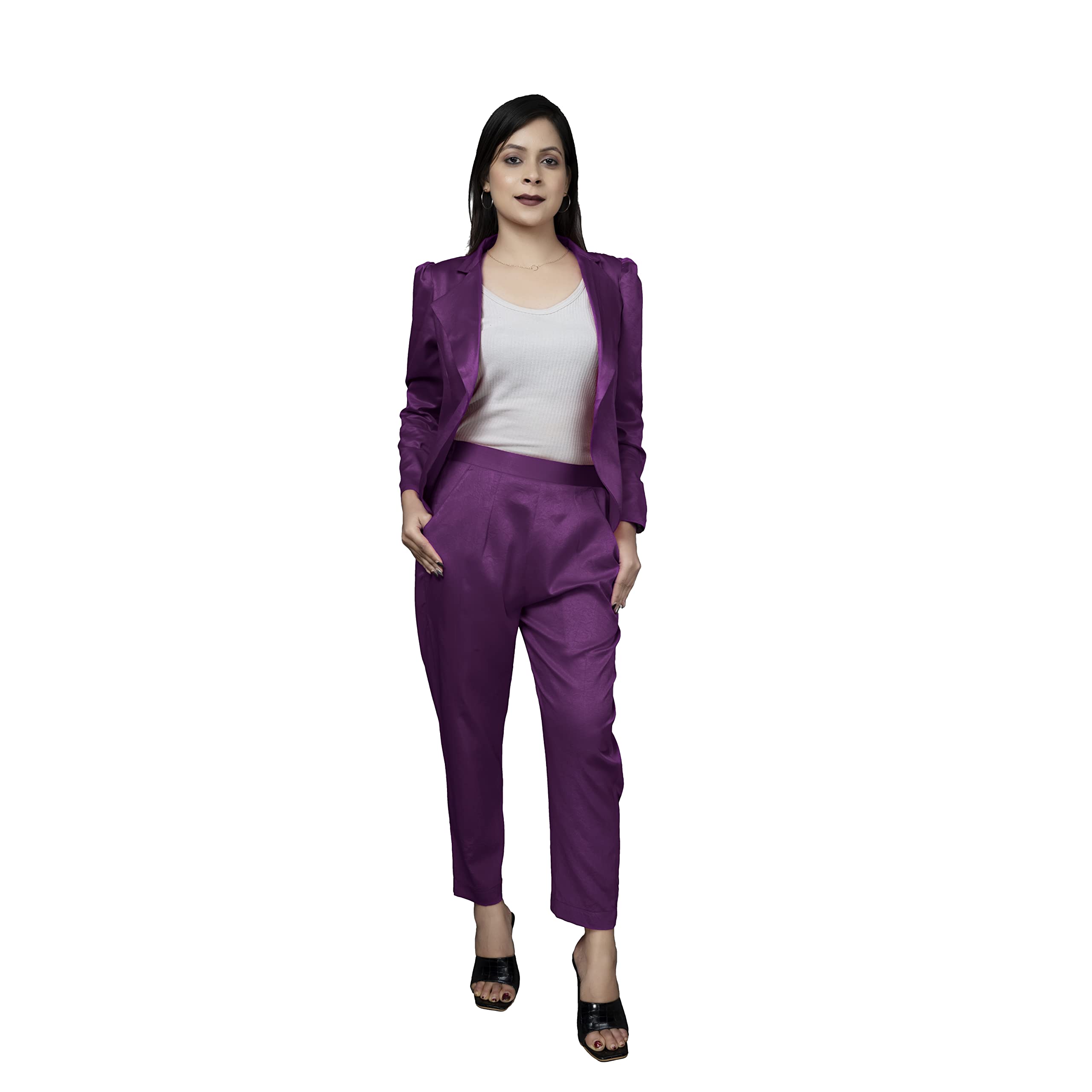 Veecchi Co-ord Set for Women | Top and Bottom Set Perfect Outfit to wear in Official Parties and Formal Occasions