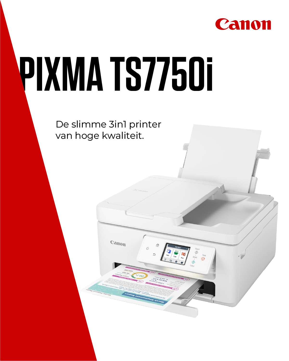 Canon Serie PIXMA TS7750i - Stampante Multifunzione, Fotocopiatrice e Scanner per la Casa | Connessione Wireless per Stampare da Smartphone | Stampante Wifi con PIXMA Print Plan