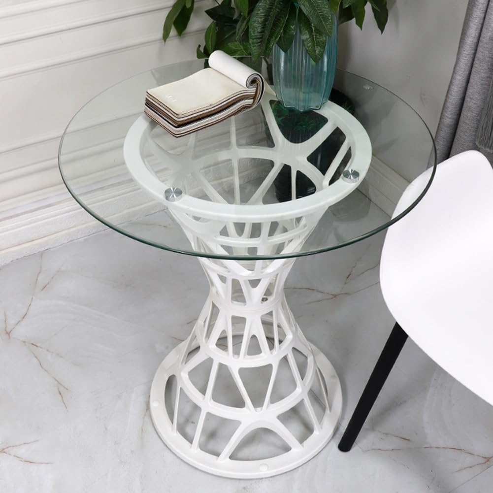 Round Tempered Glass Table Top, 1/4" Thick Transparent Table Top for Dining Table, Coffee Table, Restaurant Table and Patio Table, Side Table Top(58 CM(23 INCH))