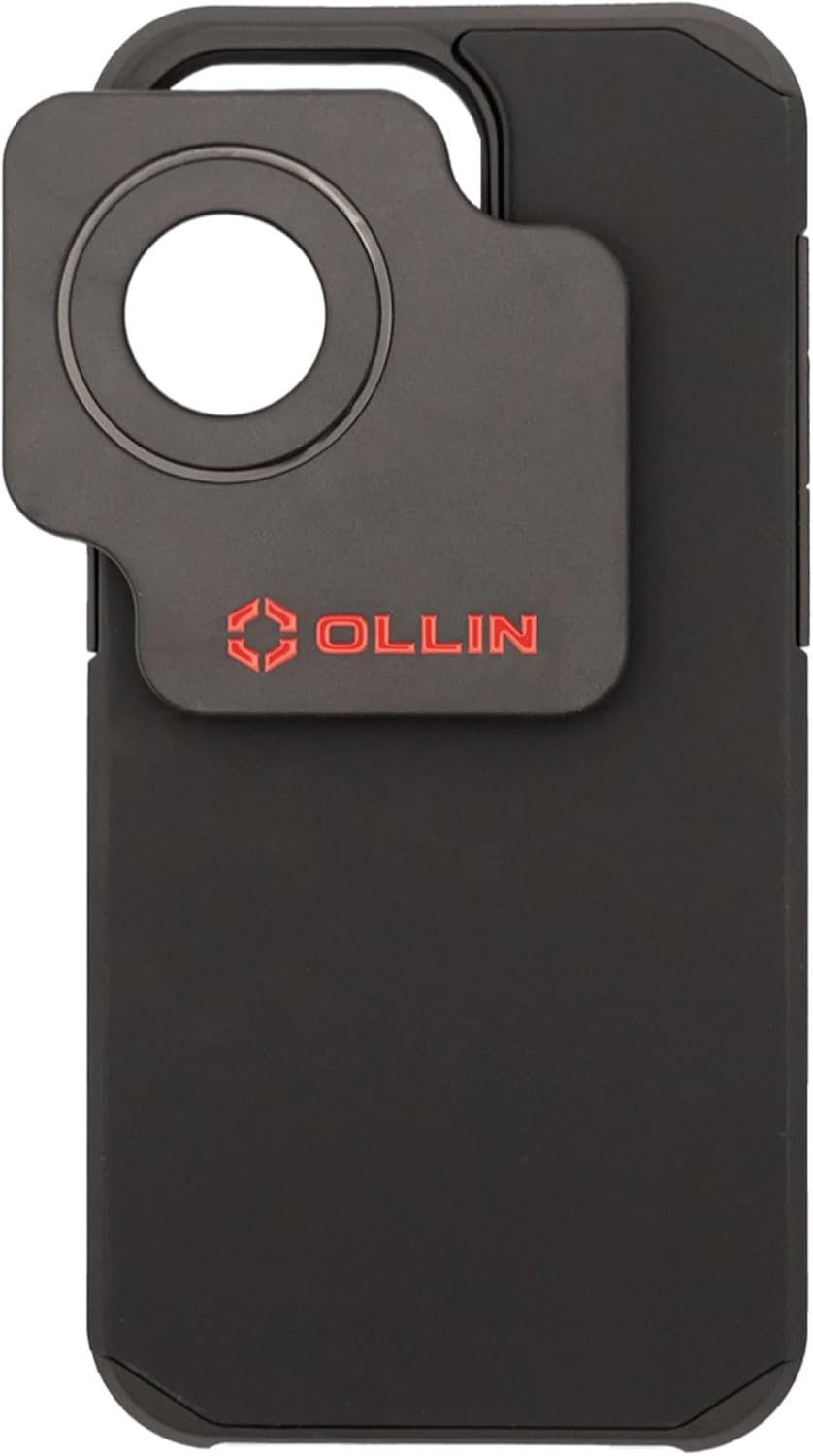 OLLIN Snapshot Snapcase Digiscoping Phone Case - Magnetic Self-Centering Technology, for Binoculars, Spotting Scopes, Hunting, Wildlife Photography, Compatible with Apple iPhone 15 Pro Max