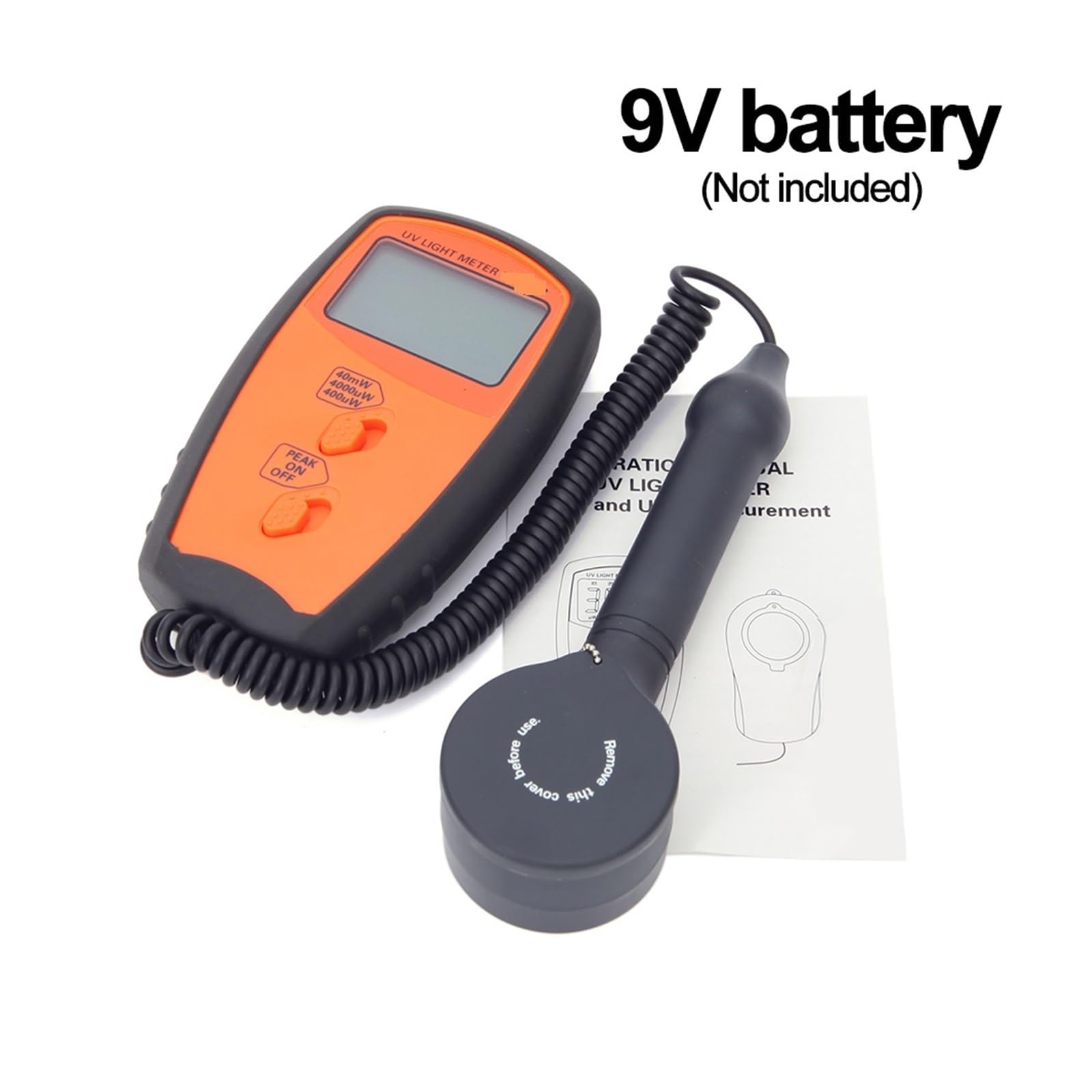 Medidor de luz, Medidor De Luz UV Digital Portátil, Medidor De Intensidad De UVA UVB De Mano, Medidor De Luxómetro De Luz For Exteriores, Luxómetro De Radiometes