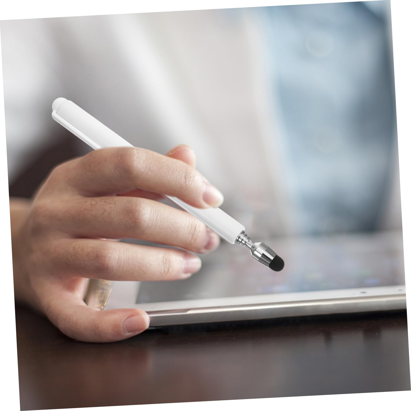 HOMSFOU 5pezzi Pennino Capacitivo Per Stylus Pen Versatile Per Tablet e Lavagne Elettroniche Design Retrattile e Sensibile Versione Aggiornata Con Clip