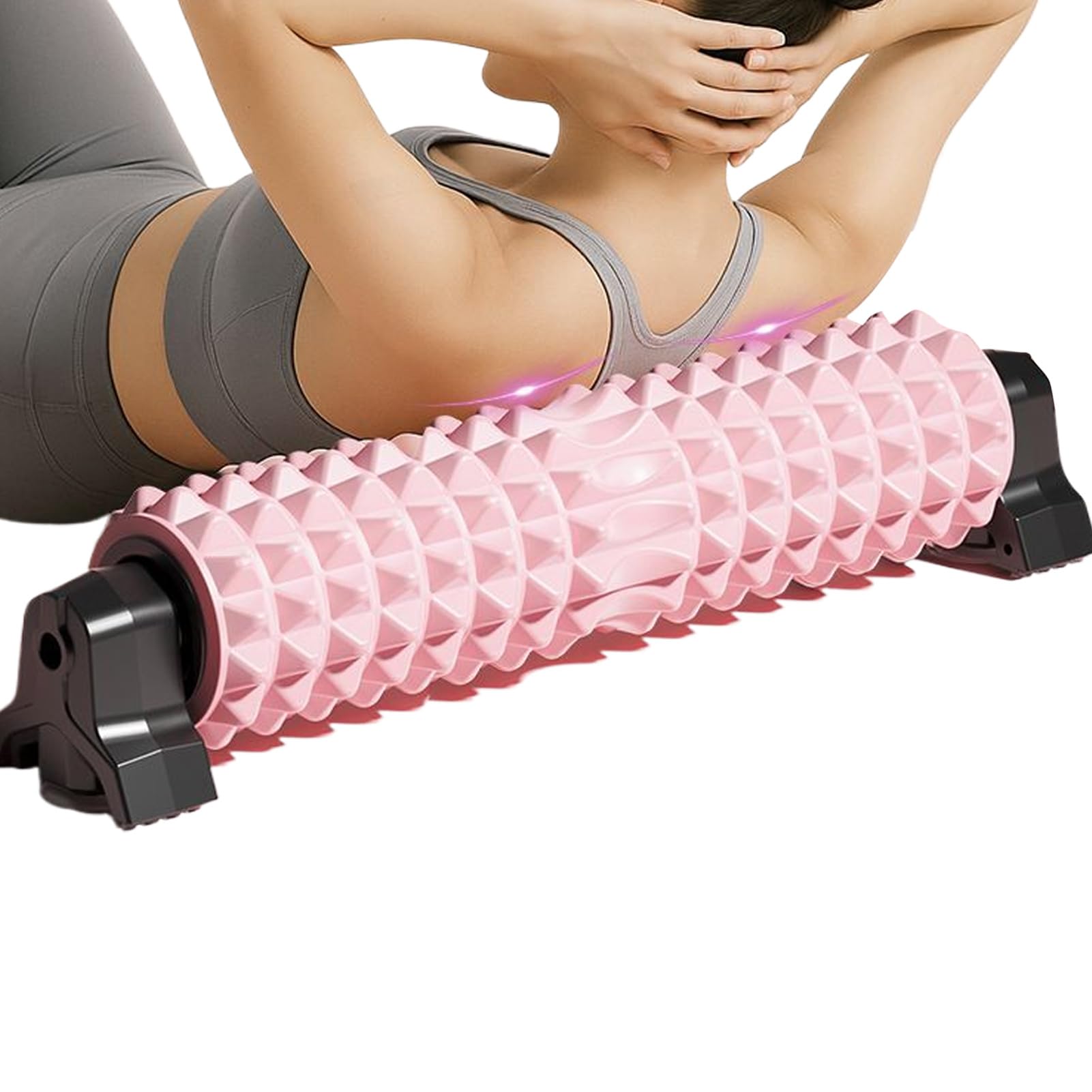 Rullo da Massaggio in Schiuma Massaggiatore E Stretcher Antiscivolo | Foam Roller per l'Esercizio Per Esercizio, Stretching, Allenamento, Sonno, Arricciatura Notturna, Gamba, Corpo, Muscolo,