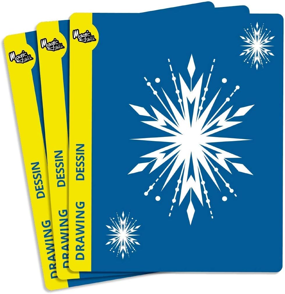 Boogie Board Disney Frozen II Magic Sketch - Paperless Writing Tablet, 4 Stylus, Stencils of Frozen Characters Elsa, Anna, Olaf & More - Authentic