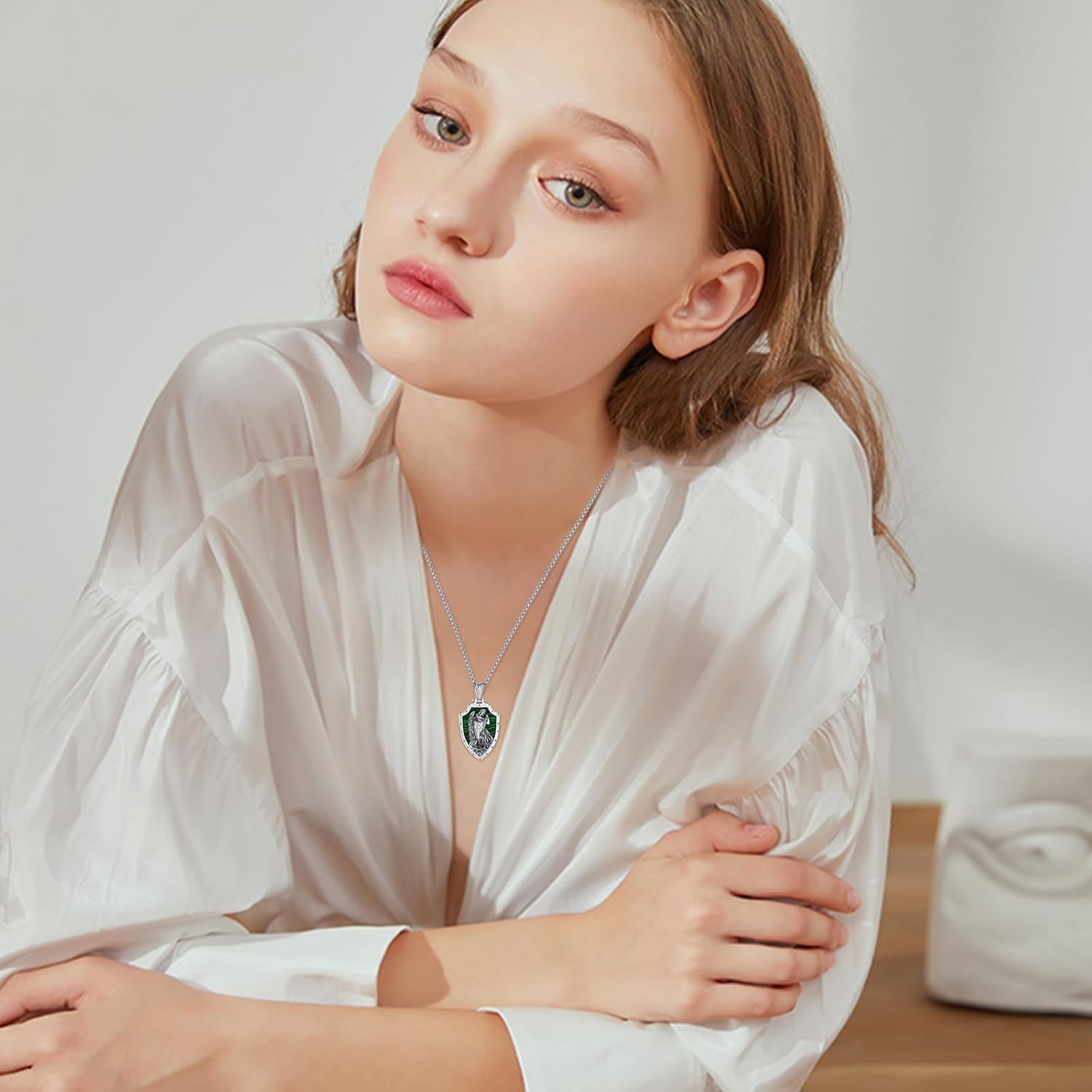 Saint Necklace 925 Sterling Silver Archangel Protection Medals Pendant Religious Amulet Jewelry for Men Women - Image 3