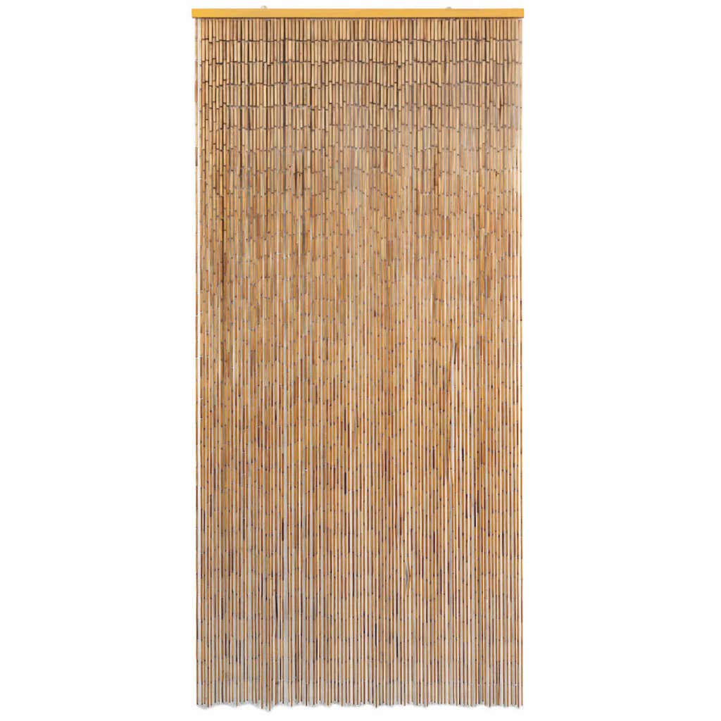 Rideau de Porte Bambou 90 x 200 cm Décorations Brun,243715