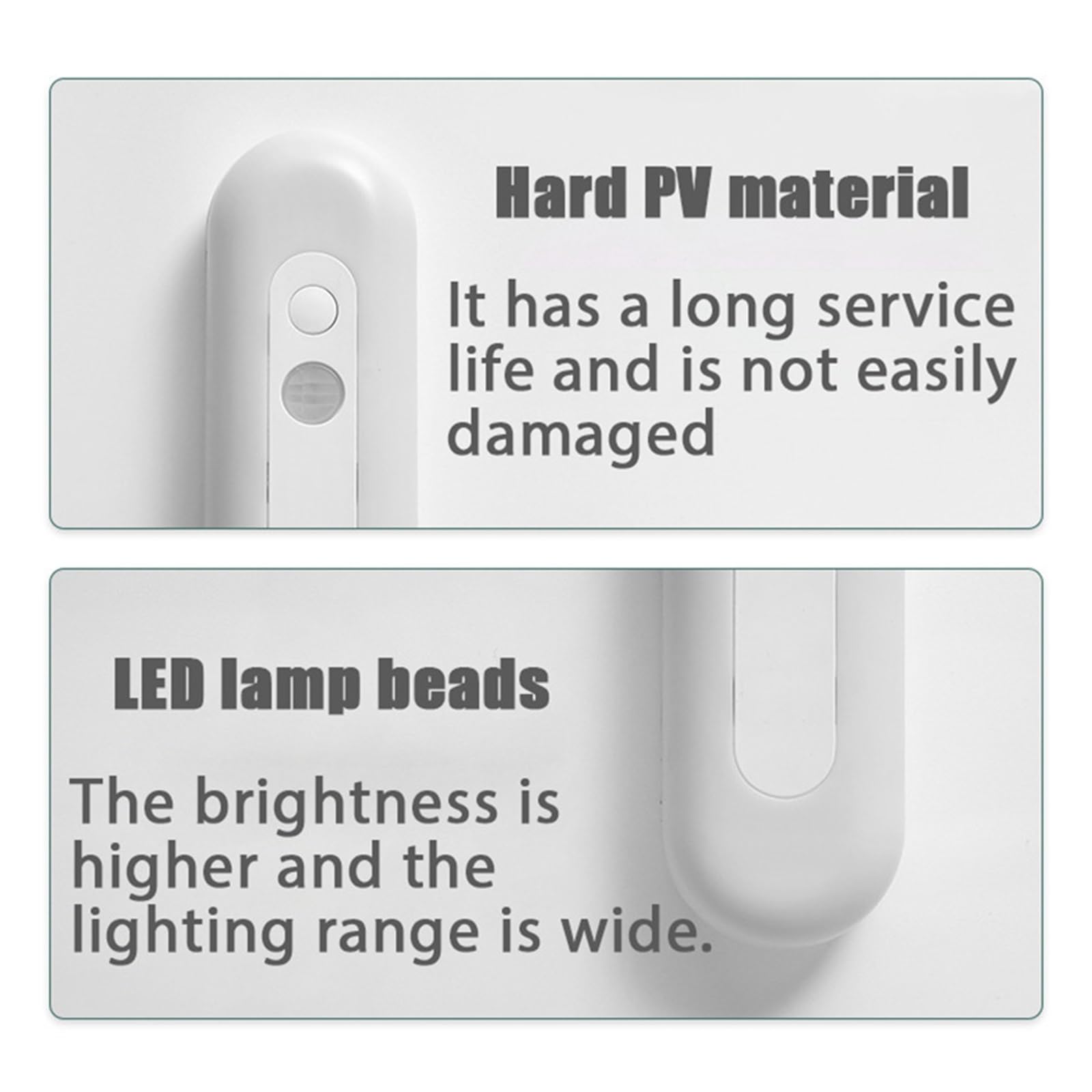 Luz LED Nocturna Con Sensor De Movimiento, Luces Armario Atenuación Continua Y Carga USB For El Hogar, Mesita Noche, Dormitorio, Lámpara Mesa Detector De Movimiento(White light,1200 mAh)