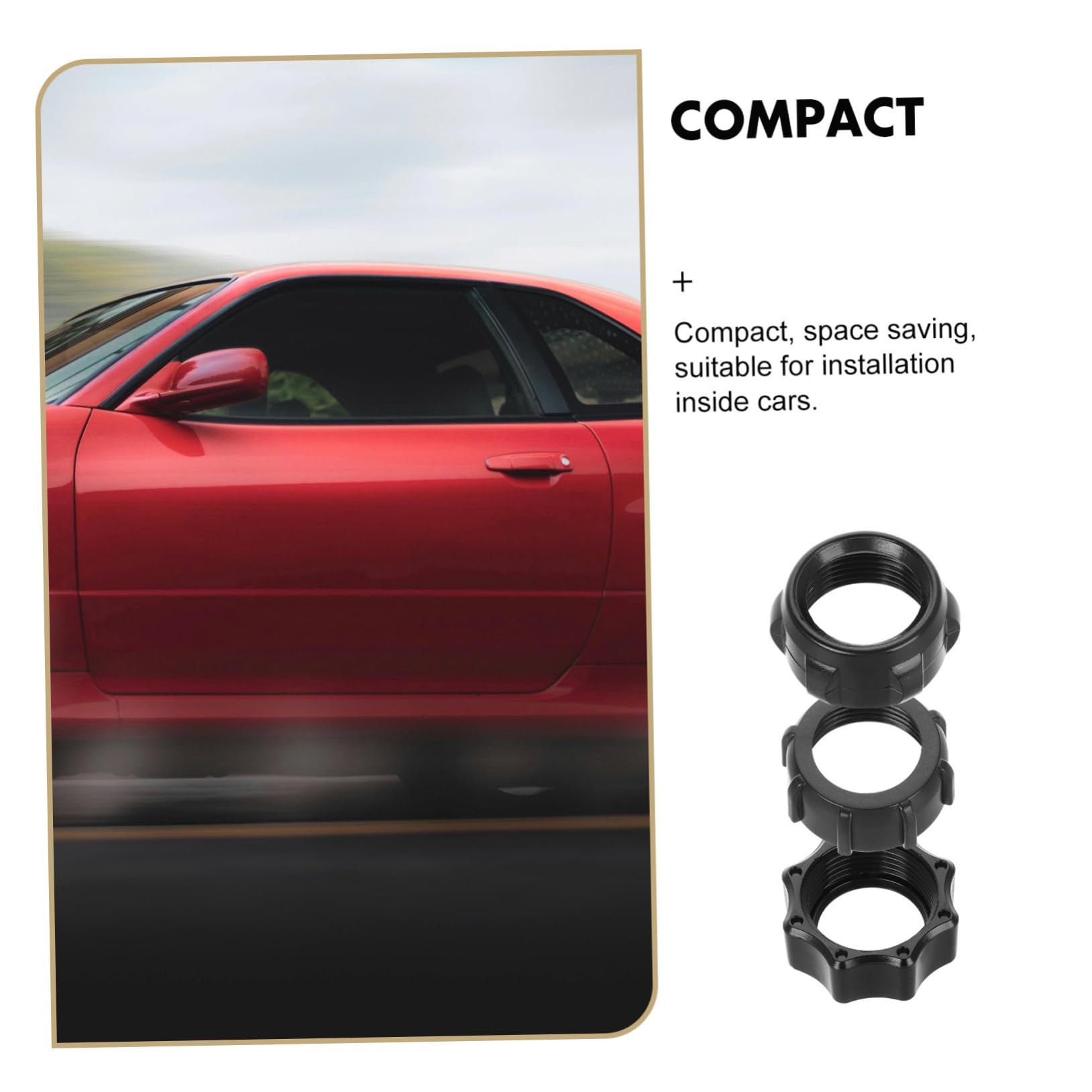 Bague de Serrage pour Adaptateur Fixe à Rotule, 15 Pcs Noir | Plastique, pour Chargeur sans Fil et Support Téléphone, Usage Voiture en Conduite