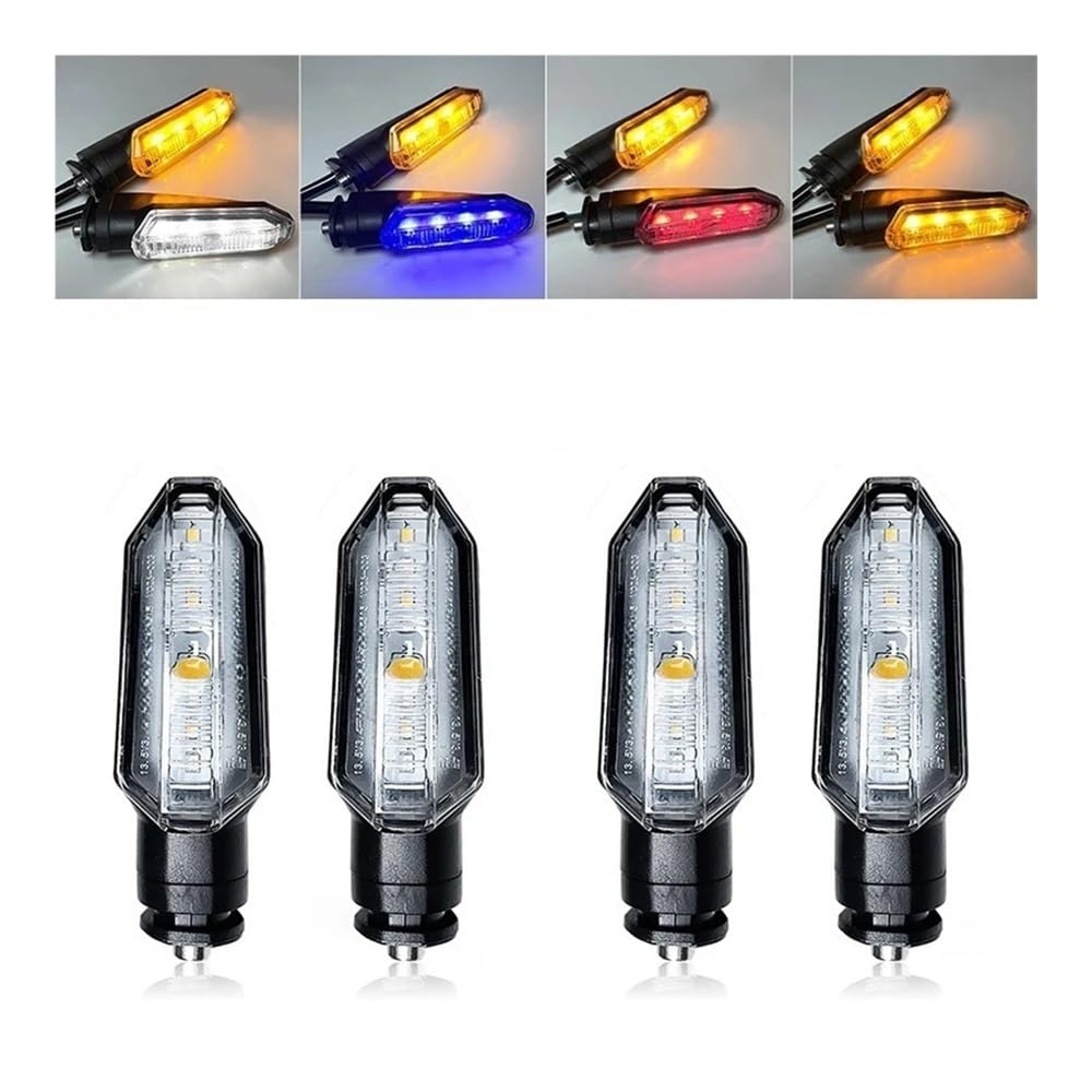 Luces Intermitentes para motocicleta, 12 V, doble color, para