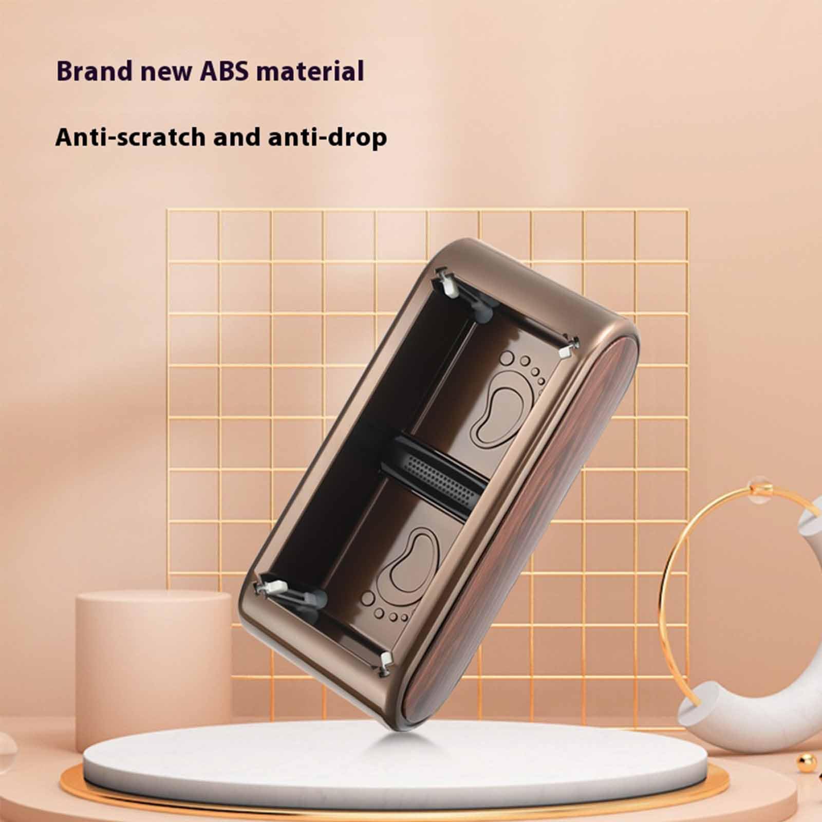 Marrone, Macchina Automatica Intelligente Portatile per Copriscarpe, Impermeabile e Antiscivolo, con Fascia Elastica in plastica, Stabile e Resistente, Adatta ai supermercati