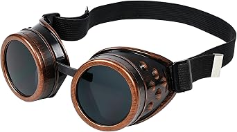 Vintage Steampunk Goggles Glasses for Halloween Cosplay Costumes Accessories