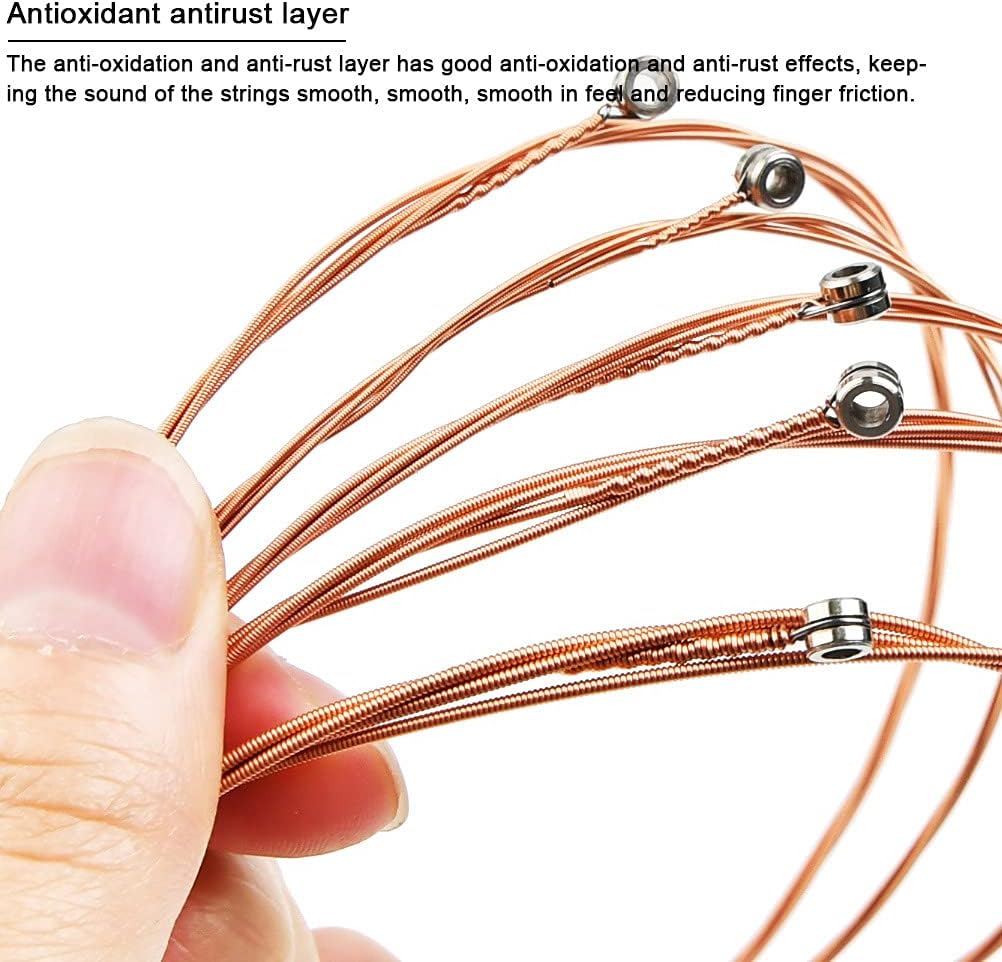 Guitar Accessories Kit Guitar Tool Changing Kit Include Acoustic Guitar Strings, Capo, String Winder, Picks, Pick Holder, Bridge Pins, Nuts & Saddles, Finger Protector, Finger Picks