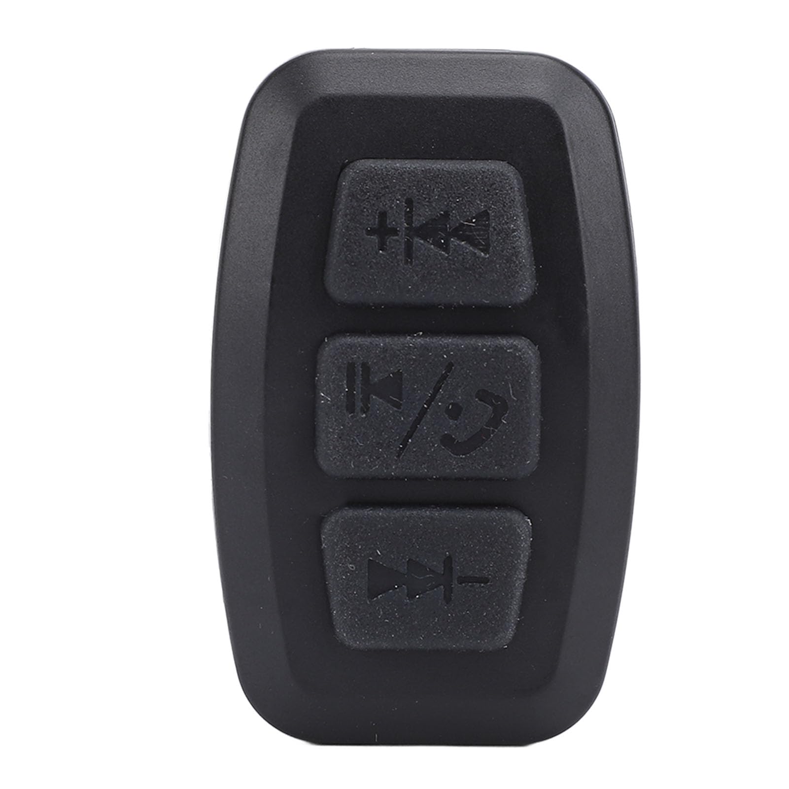 Bluetooth Fernbedienung Wasserdicht Wiederaufladbar Lenkrad Musik Auto Fahrrad Motorrad für Android (Black)