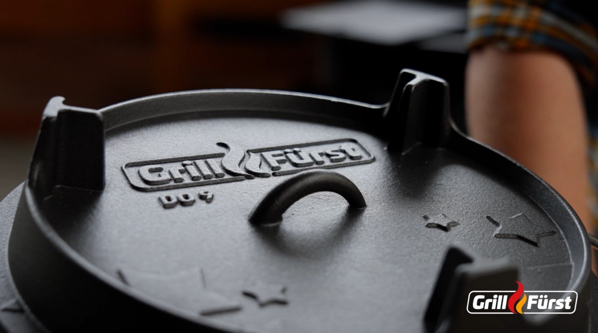 Grillfürst Dutch Oven Tisch mit Windschutz - Outdoor Grilltisch für
