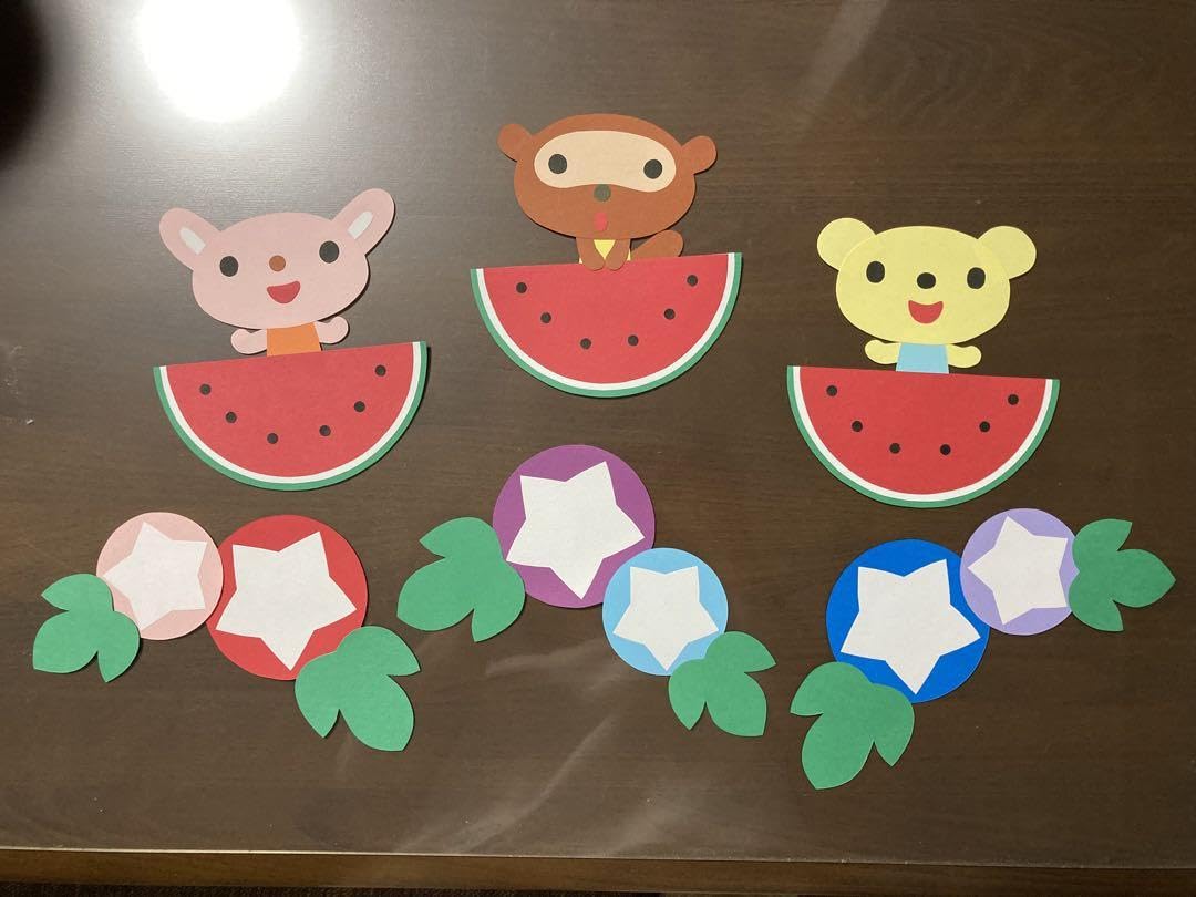 Amazon.co.jp: 壁面飾り 7月 8月 夏 朝顔 アサガオ 夏休み 夏の壁面