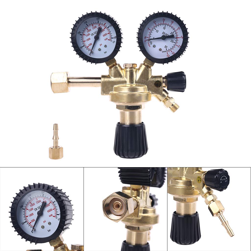 Regulador reductor de presión de nitrógeno de argón CO2 a prueba de golpes/MIG, reductor de presión de soldadura W21.8