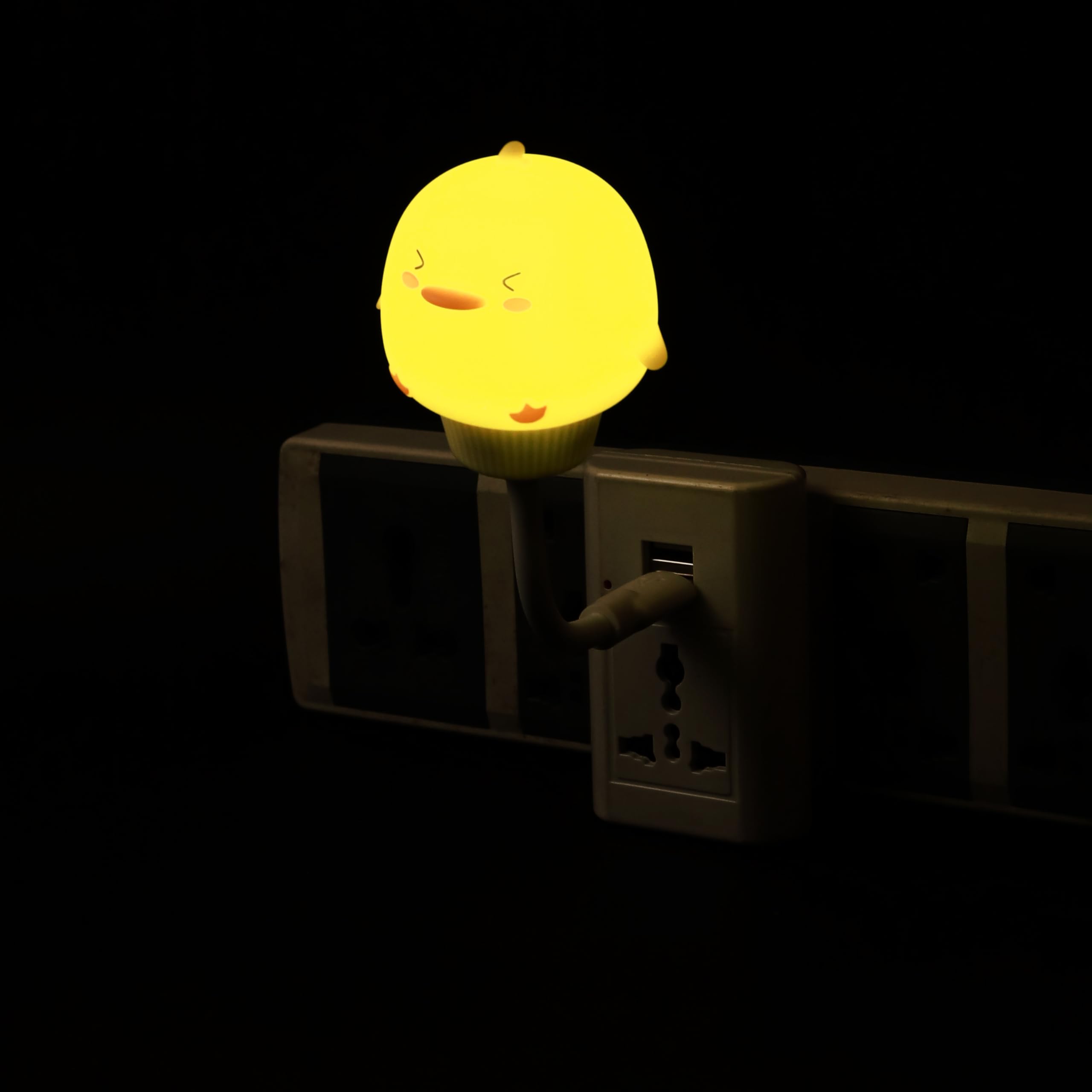 Lexton Decorative Duck Shape Cute Night LED USB Light | Eye-Care | USB Plug-in | Suitable for Children's Kids, Reading, Gift Purpose (Pack of 1, Warm White) 1