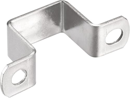 Miniatura 23 de uxcell Soporte de conector en forma de U 0.709 x 2.421 in Acero inoxidable 304 para puerta Cerrada Barra Soporte Strut Channel 6pcs