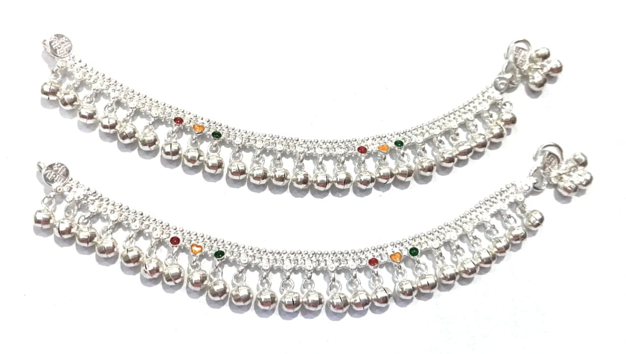 Bharti Jewellers Baby Girl Silver Anklet (22.510 g) Payal-Pack of 2 (B01N7BJXL8) Amazon Price History, Amazon Price Tracker