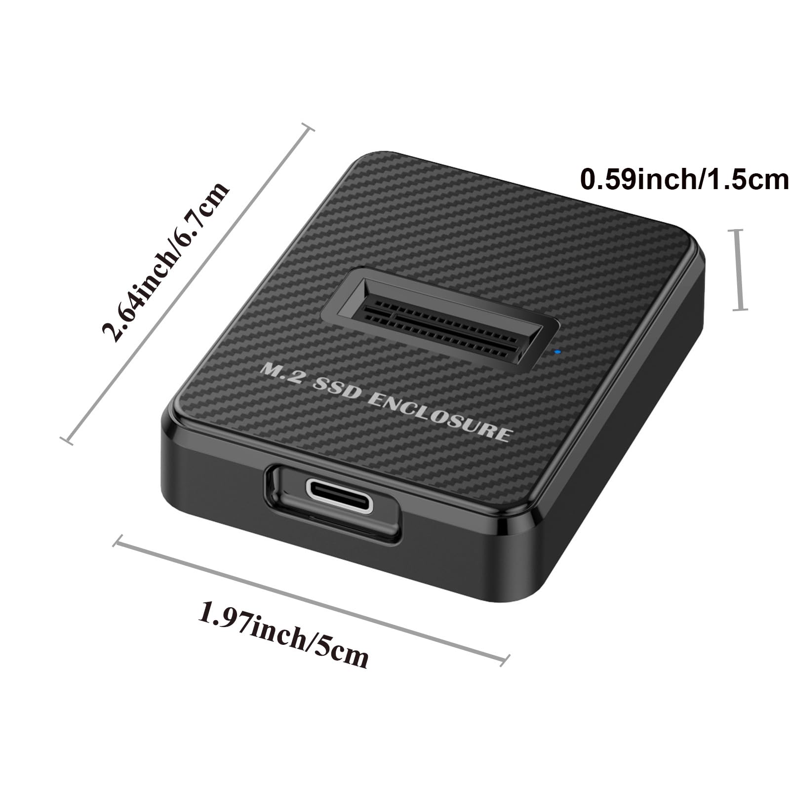 M.2 NVMe & SATA to USB C Docking Station, M2 SSD to USB A Reader Adapter for Both M.2 (M Key, B+M Key) NVMe NGFF SATA Dock, Size for 2280 2260 2242 2230 M2 Based SSD to USB Adapter 10Gbps