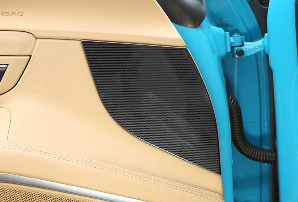 New Protective Inside Door Covers 2PCS Compatible with Porsche 718 Cayman 2016-2020 (Carbon Look)