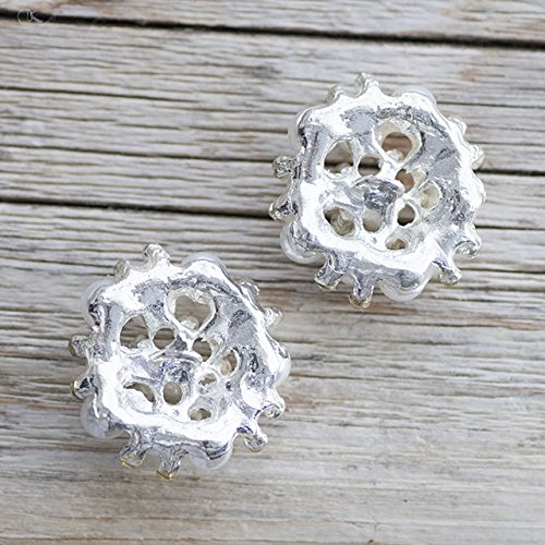 Amazon | 【ビジューボタン（装飾ボタン）】パール×クリスタルビジュー