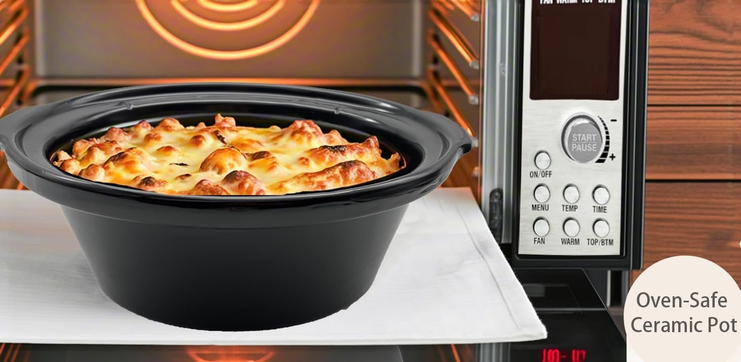 Ceramic pot in an oven