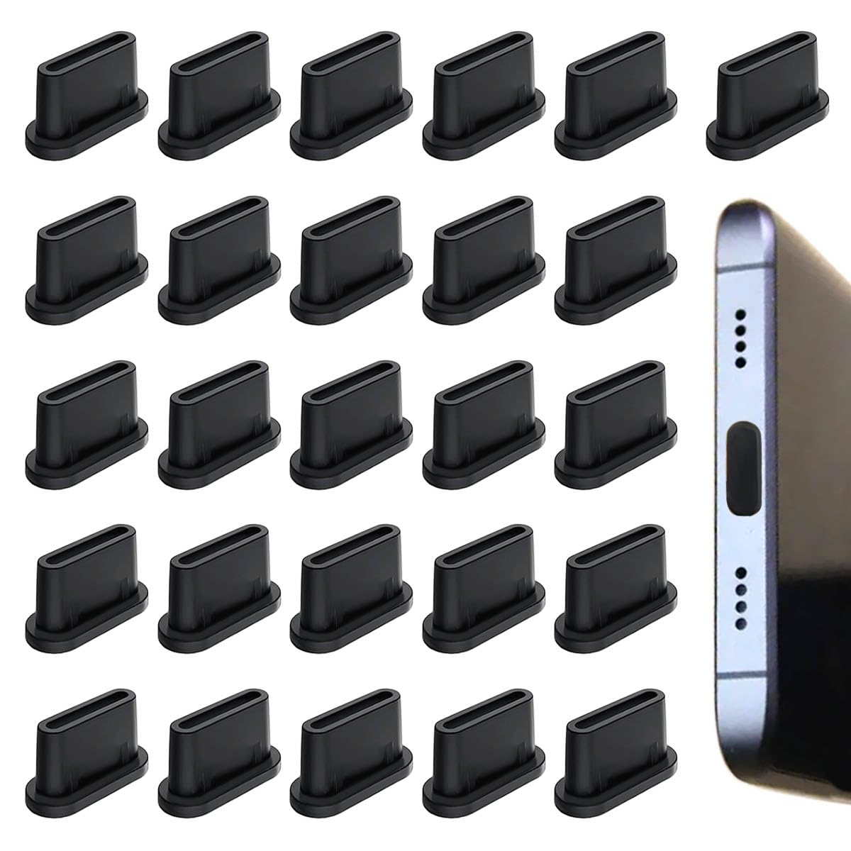 WEWAYSMILE Lot De 8 Breloques Anti-poussière En Forme De Chaton - Type C - USB C - Pour Téléphone Portable - Avec Pendentifs - Pour La Plupart Des Téléphones Portables De Type